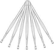PLAFOPE 12pcs Stainless Steel Ear Wax Cleaner Tool Durable Medical Grade with Smooth Surface for Safe Ear Cleaning and Itching Relief Family Essential