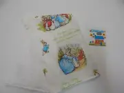Peter Rabbit Burp Cloth White 1 Only Toweling Back - Handmade