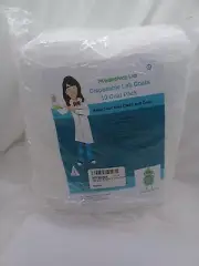 Makerspace Lab Disposable Lab Coats, White, Child size Small, 10 Pack Sealed