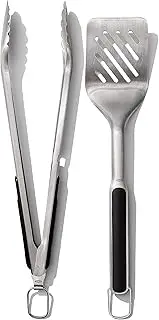 OXO Good Grips Grilling Tongs and Turner Set Black/Silver Set of 2