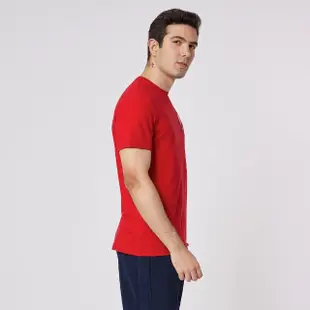 【NAUTICA】男裝 品牌LOGO旗語短袖T恤(紅色)