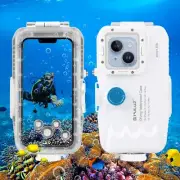 PULUZ 40m/130ft Waterproof Diving Case for iPhone 14 / 14 Pro Underwater Case