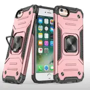 MCC Shockproof iPhone 6 6s Heavy Duty Case Cover Tough Apple Ring Holder [Rose Gold]