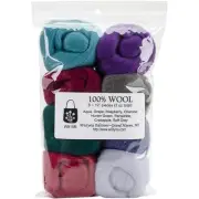 Wistyria Editions Wool Roving 15" .25oz 8/Pkg-Vintage WR-915