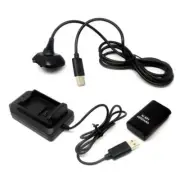 For Xbox 360 Battery Charger USB Cable Pack USB Wireless Rechargeable Controller
