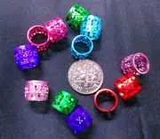 "buy 1 get 1 free" mix color Dreadlock Metal Cuff Filigree Tube Braid Bead hair