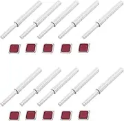 10 Pack Hidden Magnetic Push Open Latches, Push to Open Door Latch for Loose Cabinet Doors, Damper Buffer Push for Closet, Cupboard, Wine, Cabinet, Drawer Sliding Door - White