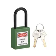 Lockout Tagout Locks 1-1/2 Inch Shackle Key Different Safety Padlocks Green