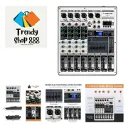Professional Audio Mixer, Sound Mixer w/USB Audio Interface, 4-Channel Sound ...