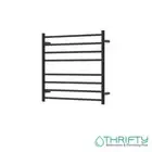 Fienza Isabella Heated Towel Rail 750 x 700mm Matte Black