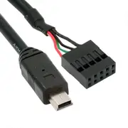 U2-018-MN 50cm USB 2.0 Motherboard 9Pin to Mini USB 5Pin Cable for Mini Monitor Sensor Panel Camera