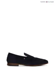 Tommy Hilfiger Blue Suede Flexible Loafers (W59159) | $323