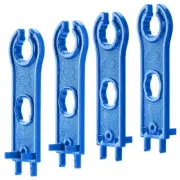 4PCS MC-4 Solar Connector Tool for Spanner Wrench PV Panel Wire Connect Blue