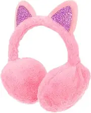 [GAROZATION] Cat Ear Plush Ear Covers for Cold Weather Lightweight Earmuff Animal Earmuff Christmas Ear Warmers Plush Headband Winter Children Earmuff Cat Ears Ski Light Green