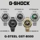 【CASIO 卡西歐】G-SHOCK 碳核心防護太陽能智慧藍芽雙顯款/48mm(GST-B500BD/GST-B500GD)