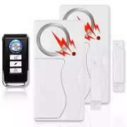 Wireless Window Door Alarm Magnetic Sensor DIY Pairing Add More Remote Control