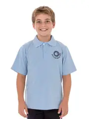 Prep - 6 SS Sky Polo With Emb