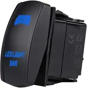 NDNCZDHC 12V 24V 5Pin LED Light Bar Toggle Rocker Switch SPST On Off for Car Boat Truck (Blue Light)
