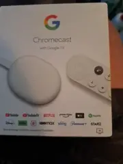 Google Chromecast HDR Media Streamer with Google TV Snow New
