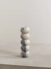 [Dinosaur Designs] Dinosaur Designs - Pearl Stack Medium Resin Vase - Off-white - One size One size Off-white
