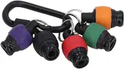 6Pcs Bit Holder Key Chain Driver Bits Tool for Outdoor Activities