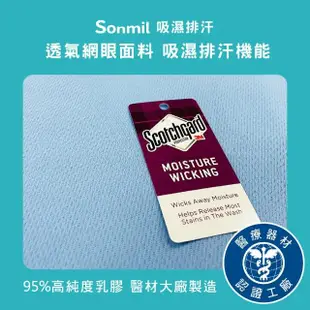 【sonmil】3M吸濕排汗95%高純度乳膠床墊5尺5cm雙人床墊 零壓新感受(頂級先進醫材大廠)