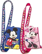 Disney Set of 2 Mickey and Minnie Mouse Lanyards with Detachable Coin Purse by n/a