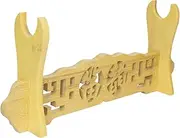 YCXYQ Wood Color - 1 Layer Bamboo Flute Display Stand Flute Stand Musical Instrument display Rack Xiao Bawu Display Stand Sword Stand Samurai Sword Stand Bamboo Seat Nanzhu Rack