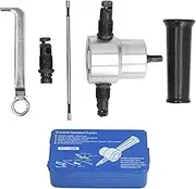 Double Head Sheet Metal Nibbler cutting machine Drill Attachment Kit for Cutting Stainless Steel, Iron, Aluminum, Copper Plates with Hardness Material and Multifunctional Design,