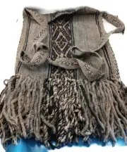 Traditional Handcrafted Ceremonial Chuspa Andean Wool Bag for Incense and Water