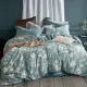 【Betrise山茶春色】加大-植萃系列100%奧地利天絲八件式鋪棉兩用被床罩組