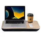 Laptop Stand Portable Bed Computer Desk Notebook Table Portable Tray w/ Cushion