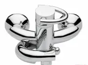 EMMEVI ITALY NEW IN BOX CONTEMPORARY MODERN TWIST SINGLE LEVER BATH MIXER CHROME