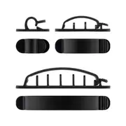 Goobay Adhesive Clip Set Cable Organiser 6-Pieces (Black)
