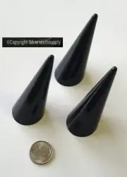 3 Finger ring displays BLK plastic stacking cone ring displays ring stands JD063