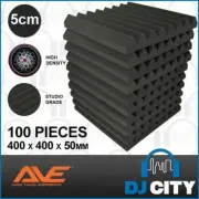 AVE IsoWave Acoustic Foam Treatment Pack Pro Studio Foam - 100 Panels