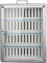 Phone Storage Cabinet Grid Cell Phones Storage Box Wall- Mounted Student Mobile Phone Storage Box with Safety Lock for Mobile Phone Locker Office,Holds48Phones