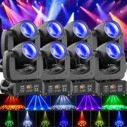 8GOBO LED Moving Head RGBW Light Beam Strobe DJ Party Disco Stage Lighting Bar