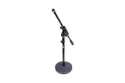 BravoPro MS022 Short Round Base Microphone Stand with Boom Arm