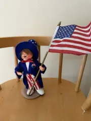 Annalee Uncle Sam Kid Cloth Doll American Flag 4th of July Doll Mem Vetern 2007