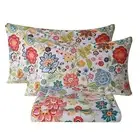 Bedlifes King Sheet Sets Ultra Soft Breathable Silky Flower Bed Sheets Deep P...