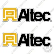 Fits Altec Logo Decal Kit Bucket Truck (18" Logos) - Warning Stickers- 3M Vinyl!