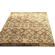 Catzon Modern Rug Fluffy Geometric Washable Non-slip Carpet for Living Room-W