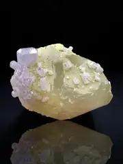 Rare Purple Apatite Cluster on DT Quartz Afghanistan