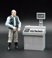 NEVARRO COMPUTER 3.75 IN 1:18 SCALE FIGURE DIORAMA STAR WARS GI JOE CUSTOM