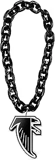 aminco Atlanta Falcons Throwback Logo NFL Fan Chain, Black, Plastic, No Gemstone