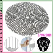 5/10/20 Meters Length Stainless Steel Ball Bead Chain 4.5mm Blind Roller Chain