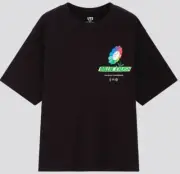 NEW UNIQLO Women Billie Eilish Takashi Murakami Black T Shirt Size XXS XXSmall