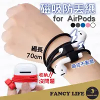 在飛比找momo購物網優惠-【FANCY LIFE】airpods 磁吸防丟繩(耳機掛繩