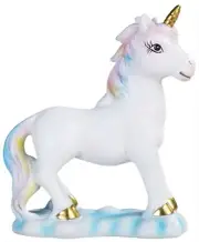 Lucite Unicorn with Rainbow Mane